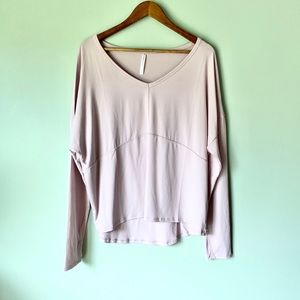 Fabletics Pink Long Sleeve Athletic/Casual Top XL